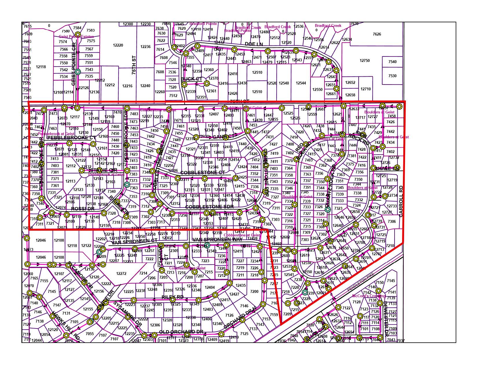Boulders, Cobblestone, and Pebble Brooke Subdivisions Sewer Cleaning